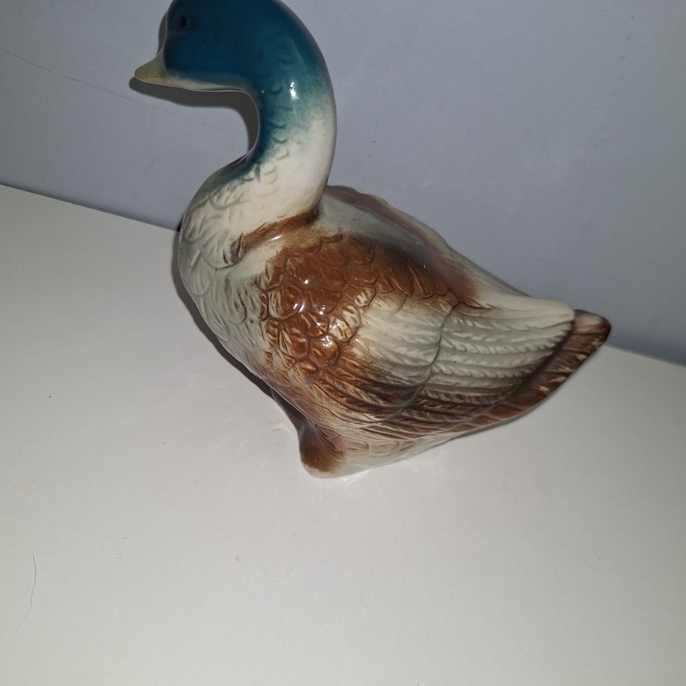 5" Porcelain Mallard Duck Figurine‎ Made In Brazil - Picture 3 of 5